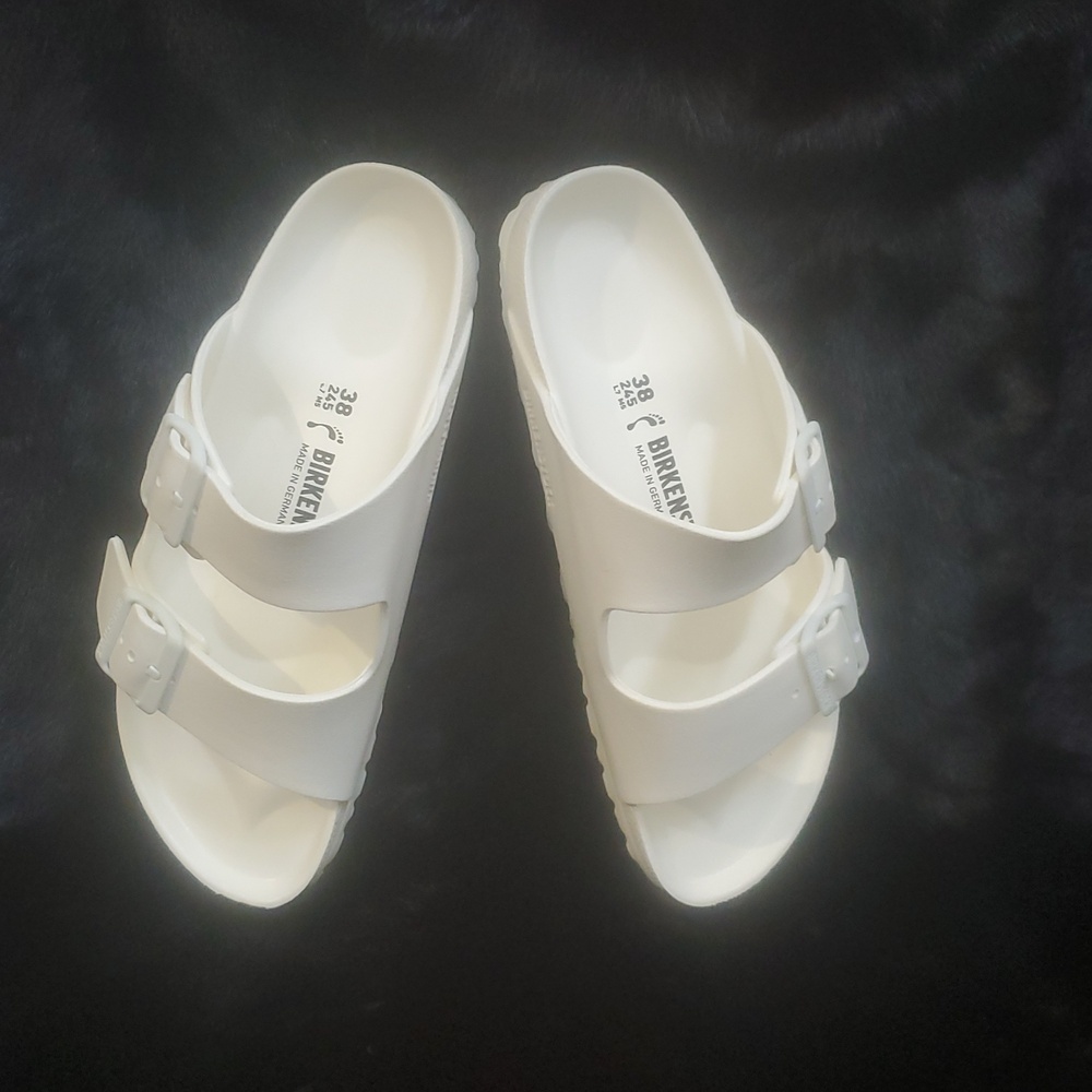 BIRKENSTOCK ARIZONA EVA SANDALS IN WHITE/SZ:38 - Picture 3 of 12